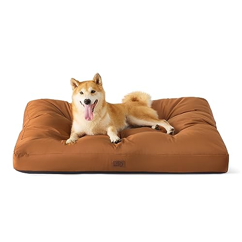 BEDSURE Hundekissen Grosse Hunde waschbar - 91x68cm Hundebett L für große, mittelgroße Hunde gepolstert Hundematte Tonbraun in 10cm Höhe BEDSURE Hundekissen Grosse Hunde waschbar - 91x68cm Hundebett L für große, mittelgroße Hunde gepolstert Hundematte Tonbraun in 10cm Höhe von BEDSURE