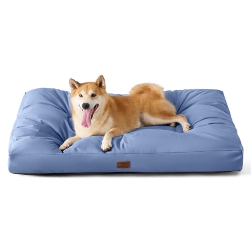BEDSURE Hundekissen Grosse Hunde waschbar - 91x68cm Hundebett wasserdicht L für große, mittelgroße Hunde gepolstert Hundematte Blau Gewaschen in 10cm Höhe BEDSURE Hundekissen Grosse Hunde waschbar - 91x68cm Hundebett wasserdicht L für große, mittelgroße Hunde gepolstert Hundematte Blau Gewaschen in 10cm Höhe von BEDSURE