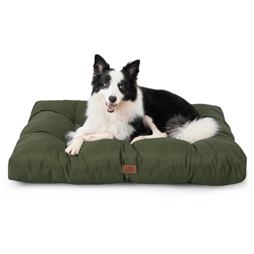 BEDSURE Hundekissen Grosse Hunde waschbar - 91x68cm hundematratze wasserdicht L für große, mittelgroße Hunde Outdoor gepolstert Hundematte grün in 10cm Höhe BEDSURE Hundekissen Grosse Hunde waschbar - 91x68cm hundematratze wasserdicht L für große, mittelgroße Hunde Outdoor gepolstert Hundematte grün in 10cm Höhe von BEDSURE