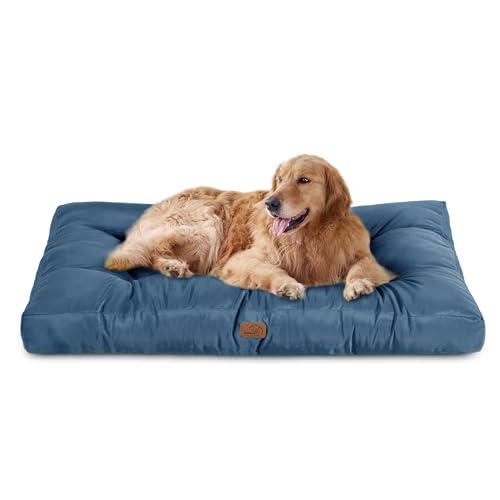 BEDSURE Hundekissen große Hunde waschbar - 111x89cm hundematratze wasserdicht XXL für große, mittelgroße Hunde Outdoor gepolstert Hundematte Dunkles blau in 10cm Höhe, groß XL Hundebett für Haustiere BEDSURE Hundekissen große Hunde waschbar - 111x89cm hundematratze wasserdicht XXL für große, mittelgroße Hunde Outdoor gepolstert Hundematte Dunkles blau in 10cm Höhe, groß XL Hundebett für Haustiere von BEDSURE