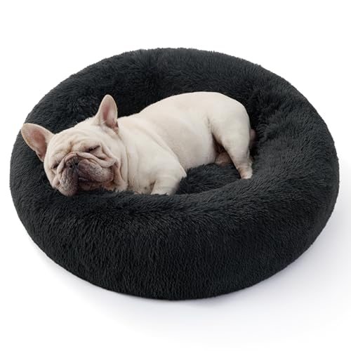 BEDSURE Katzenbett waschbar Flauschiges Hundebett - Ø 70 cm Katzenschlafplatz für Katzen und Hunde, plüsch Katzenkissen rund Kuschelbett, Grau BEDSURE Katzenbett waschbar Flauschiges Hundebett - Ø 70 cm Katzenschlafplatz für Katzen und Hunde, plüsch Katzenkissen rund Kuschelbett, Grau von BEDSURE