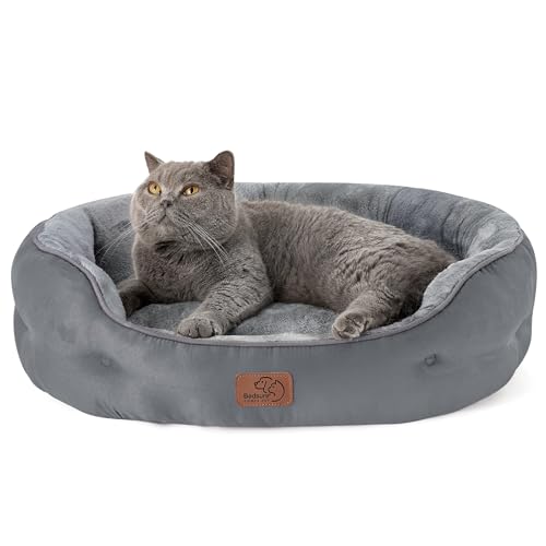 BEDSURE Katzenbett waschbar Katzen Bettchen - 63x53x20cm Katzen Bett mit Zweiseitig Innenkissen Katzenschlafplatz für Katzen oder kleine Hunde,Grau BEDSURE Katzenbett waschbar Katzen Bettchen - 63x53x20cm Katzen Bett mit Zweiseitig Innenkissen Katzenschlafplatz für Katzen oder kleine Hunde,Grau von BEDSURE