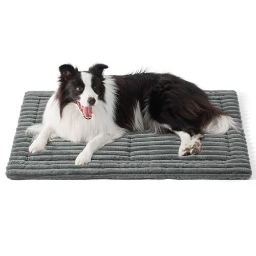 BEDSURE Hundematte für Große Hunde - 89x58 cm Hundekissen mit Rutschfester Unterseite, Waschbare Hundematratze für mittelgroße Große Hunde, grau BEDSURE Hundematte für Große Hunde - 89x58 cm Hundekissen mit Rutschfester Unterseite, Waschbare Hundematratze für mittelgroße Große Hunde, grau von BEDSURE