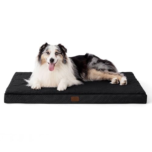 BEDSURE orthopädisches Hundebett Grosse Hunde - 104x74x9cm Hundekissen flauschig Hundematte waschbar Hundematratze in schwarz für große Hunde BEDSURE orthopädisches Hundebett Grosse Hunde - 104x74x9cm Hundekissen flauschig Hundematte waschbar Hundematratze in schwarz für große Hunde von BEDSURE