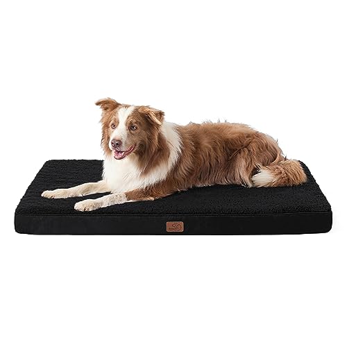 BEDSURE orthopädisches Hundebett Grosse Hunde - 112x81x7.6cm Hundekissen flauschig Hundematte waschbar Hundematratze in schwarz für große Hunde BEDSURE orthopädisches Hundebett Grosse Hunde - 112x81x7.6cm Hundekissen flauschig Hundematte waschbar Hundematratze in schwarz für große Hunde von BEDSURE