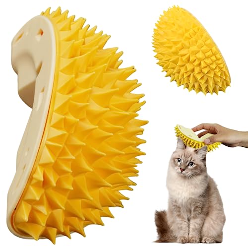 BEE&FLOWER Katzenpfleger, Katzenpflegebürste, interaktives Katzenspielzeug, für Innenbereich, Katzen, Wand, Ecken, Massagekamm, Durian-Form, Tierhaarentferner, Kätzchen, Gelb BEE&FLOWER Katzenpfleger, Katzenpflegebürste, interaktives Katzenspielzeug, für Innenbereich, Katzen, Wand, Ecken, Massagekamm, Durian-Form, Tierhaarentferner, Kätzchen, Gelb von BEE&FLOWER