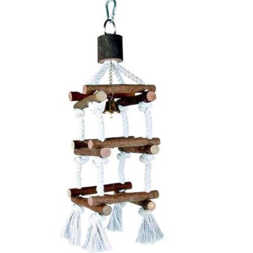 BEEOFICEPENG Papagei HäNgendes Kauspielzeug Aus, Baumwollseil, Schaukel, Leiter, Spielzeug, VogelkäFig-ZubehöR, Heimtierbedarf, Kaupuppe mit Glocke BEEOFICEPENG Papagei HäNgendes Kauspielzeug Aus, Baumwollseil, Schaukel, Leiter, Spielzeug, VogelkäFig-ZubehöR, Heimtierbedarf, Kaupuppe mit Glocke von BEEOFICEPENG