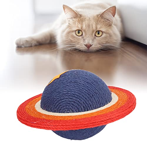 BEIJIALY Cat Scratcher, Cats Scratching Ball Claw Scratcher, Cat Scratching Post, Fun Planet Shape Sisal Relieve Boredom Prevent Furniture Damage Kitten Scratch Toy von BEIJIALY