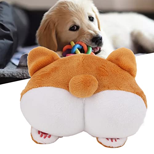 BEIJIALY Welpen-Quietschspielzeug Zum Zahnen, Plüsch-Quietschspielzeug für Hunde, Corgi-Arsch-Plüsch-Quietschspielzeug, Lustiges, Attraktives Kauspielzeug Zum Reinigen der Zähne für Kleine und Mittelg BEIJIALY Welpen-Quietschspielzeug Zum Zahnen, Plüsch-Quietschspielzeug für Hunde, Corgi-Arsch-Plüsch-Quietschspielzeug, Lustiges, Attraktives Kauspielzeug Zum Reinigen der Zähne für Kleine und Mittelg von BEIJIALY