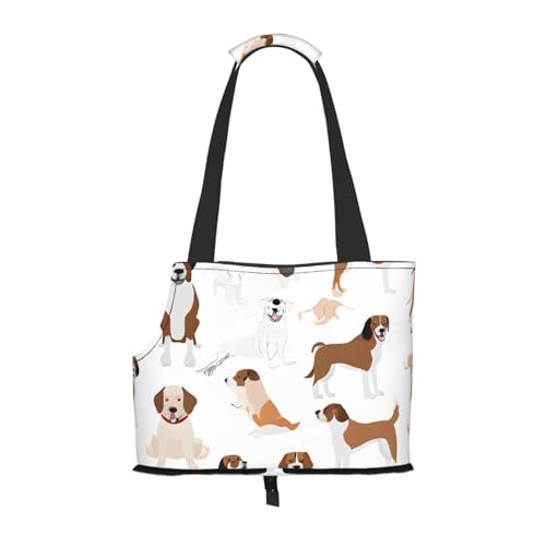 Beagle Dog bedruckte faltbare Haustiertasche – tragbare Reisetasche für Welpen, Katzen, Haustier-Tragetasche, Rucksäcke Beagle Dog bedruckte faltbare Haustiertasche – tragbare Reisetasche für Welpen, Katzen, Haustier-Tragetasche, Rucksäcke von BEIVGOXL