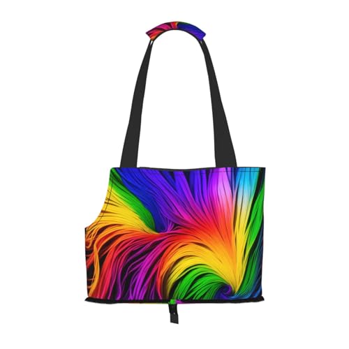 Bunte Papierblumen-bedruckte faltbare Haustiertasche – tragbare Reisetasche für Welpen, Katzen, Haustier-Tragetasche, Rucksäcke Bunte Papierblumen-bedruckte faltbare Haustiertasche – tragbare Reisetasche für Welpen, Katzen, Haustier-Tragetasche, Rucksäcke von BEIVGOXL