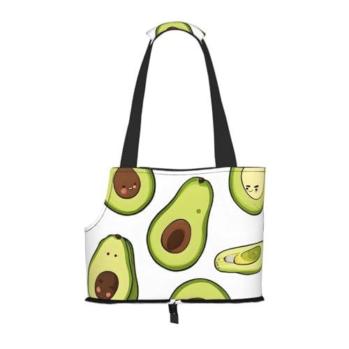 Faltbare Haustiertasche mit Cartoon-Birnen-Motiv, tragbare Reisetasche für Welpen, Katzen, Haustier-Tragetasche, Rucksäcke von BEIVGOXL