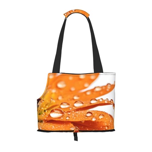 Faltbare Haustiertasche mit Gänseblümchen-Motiv, tragbare Reisetasche für Welpen, Katzen, Haustier-Tragetasche, Rucksäcke von BEIVGOXL
