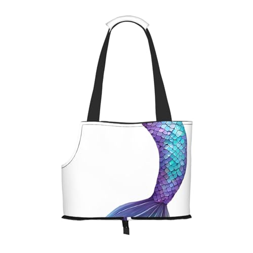 Faltbare Haustiertasche mit Meerjungfrauenschwanz, tragbar, für Welpen, Katzen, Reisetasche, Haustier-Tragetasche, Rucksäcke Faltbare Haustiertasche mit Meerjungfrauenschwanz, tragbar, für Welpen, Katzen, Reisetasche, Haustier-Tragetasche, Rucksäcke von BEIVGOXL