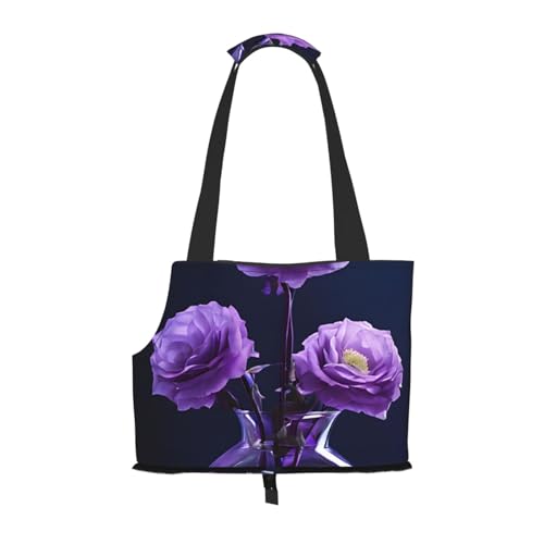 Faltbare Haustiertasche mit Schmetterlings-Motiv, tragbar, für Welpen, Katzen, Reisetasche, Haustier-Tragetasche, Rucksäcke von BEIVGOXL