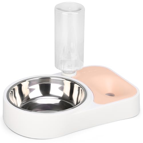 BELLE VOUS Futterspender für Katzen und Hunde - Automatischer Futterspender Hund - 500 ml - Automatischer Wasserspender für Haustiere - Katzentränke - Ohne Stromversorgung - Rosa BELLE VOUS Futterspender für Katzen und Hunde - Automatischer Futterspender Hund - 500 ml - Automatischer Wasserspender für Haustiere - Katzentränke - Ohne Stromversorgung - Rosa von BELLE VOUS