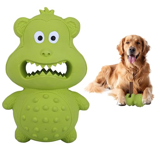 BELLE VOUS Quietschender AFFE Hundekauspielzeug - Hundespielzeug unzerstörbar für Aggressive Kauer - Kauspielzeug Hund - Unzerstörbares Hundespielzeug große Hunde von BELLE VOUS