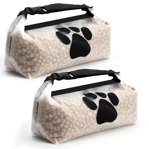 BELLE VOUS Hundefutter-Aufbewahrungsbeutel 2er Set - Futtertasche - Reise Hundenapf für Hundefutter oder Hundekekse - Hunde Reise Zubehör - Faltbarer Hundenapf unterwegs BELLE VOUS Hundefutter-Aufbewahrungsbeutel 2er Set - Futtertasche - Reise Hundenapf für Hundefutter oder Hundekekse - Hunde Reise Zubehör - Faltbarer Hundenapf unterwegs von BELLE VOUS