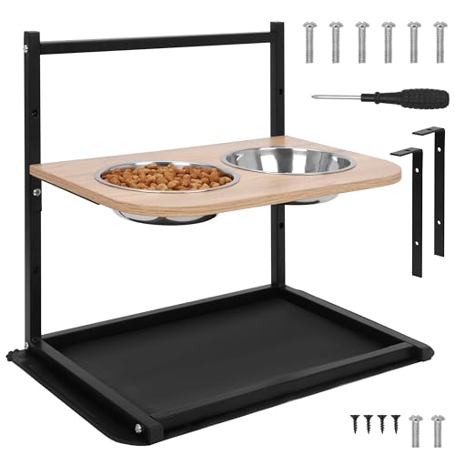 Belle Vous Hundenäpfe erhöht - Futternapf und Wassernapf aus Edelstahl - Fressnapf Set mit höhenverstellbarem Ständer - rutschfeste Matte - Für Hunde und Katzen - Futternapf Hund Belle Vous Hundenäpfe erhöht - Futternapf und Wassernapf aus Edelstahl - Fressnapf Set mit höhenverstellbarem Ständer - rutschfeste Matte - Für Hunde und Katzen - Futternapf Hund von BELLE VOUS