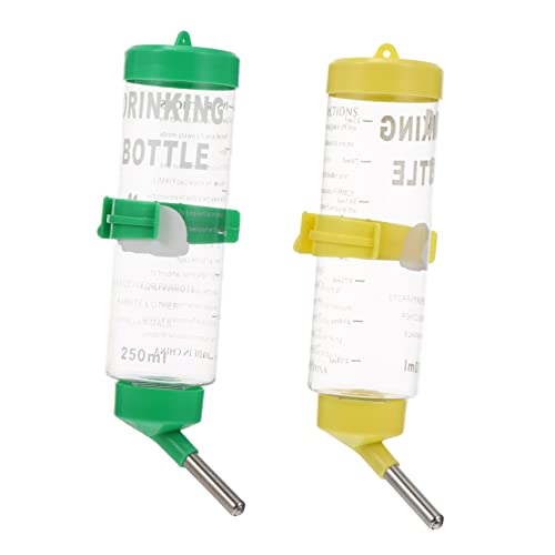 BELLIFFY 2stücke Trinkflasche Für Haustiere Automatischer Wasserspender Für Kaninchen Und Chinchillas Auslaufsicher Leicht Zu Reinigen Und Langlebig von BELLIFFY
