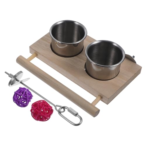 BELLIFFY Futternapf-Ständer-Set für Papageien Käfig-Futternapf aus Edelstahl für Papageien Tauben Nymphensittiche Heimtierbedarf zufällige Farbe BELLIFFY Futternapf-Ständer-Set für Papageien Käfig-Futternapf aus Edelstahl für Papageien Tauben Nymphensittiche Heimtierbedarf zufällige Farbe von BELLIFFY