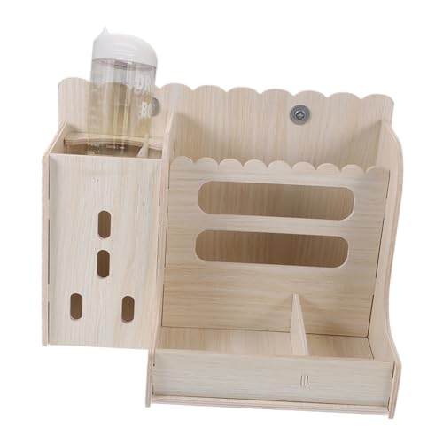 BELLIFFY Heufütterer aus Holz für Kaninchen und Meerschweinchen Futterspender Wasserflasche Multifunktionshalter für den täglichen Gebrauch BELLIFFY Heufütterer aus Holz für Kaninchen und Meerschweinchen Futterspender Wasserflasche Multifunktionshalter für den täglichen Gebrauch von BELLIFFY