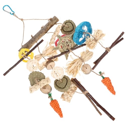 BELLIFFY 1satz Hamster Kauspielzeug Für Kleintiere Weidenball Und Molar Spielzeug Zahnpflege Für Hamster Meerschweinchen Und Kaninchen Für Käfige Und Tägliche Beschäftigung von BELLIFFY