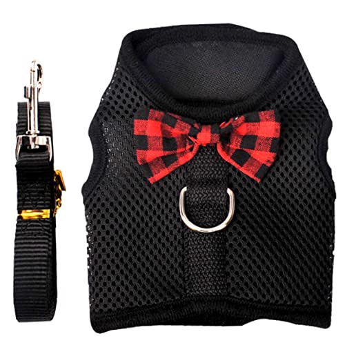 BELLIFFY Hund Weste Set Pet Geschirre Bogen Dekoration Weste Für von BELLIFFY