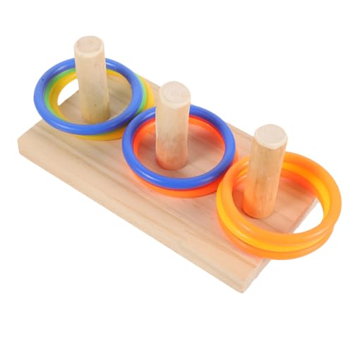 BELLIFFY 1 Satz Vogelspielzeug Aus Holz Mit Bunten Ringen Lehrreiches Spielzeug Für Papageien Beißspielzeug Für Kleine Vögel BELLIFFY 1 Satz Vogelspielzeug Aus Holz Mit Bunten Ringen Lehrreiches Spielzeug Für Papageien Beißspielzeug Für Kleine Vögel von BELLIFFY