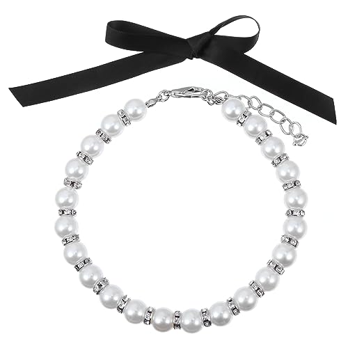 BELLIFFY 1 Satz Perlenhalsband Für Haustiere Hundehalsband Geburtstagsgeschenke Für Haustiere Haustier-perlen-Halskette Schmuckhalskette Hundekrawatten Welpenhalsband Imitationsperlen Weiß BELLIFFY 1 Satz Perlenhalsband Für Haustiere Hundehalsband Geburtstagsgeschenke Für Haustiere Haustier-perlen-Halskette Schmuckhalskette Hundekrawatten Welpenhalsband Imitationsperlen Weiß von BELLIFFY