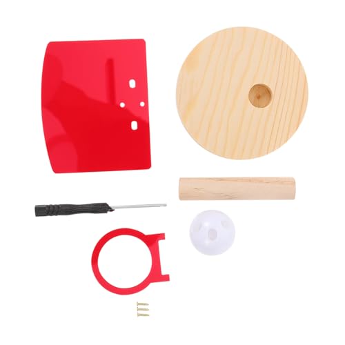 BELLIFFY Papageien-Basketball-wurfspielzeug Satz Aus Kunststoff Und Holz Für Papageien Und Vögel Zum Kauen Und Spielen Futter Und Snack-Halterung von BELLIFFY