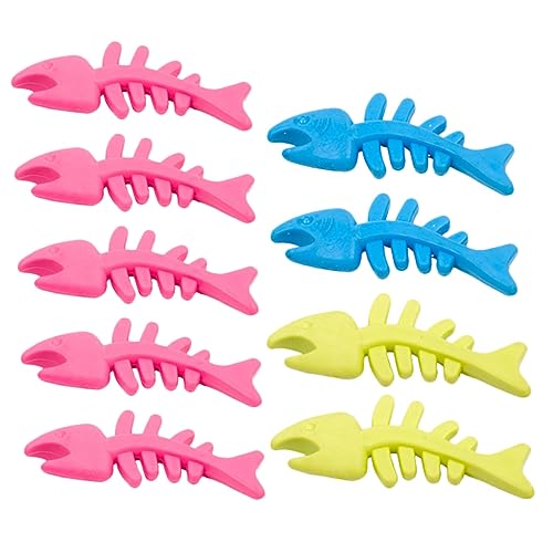 BELLIFFY Kauspielzeug Für Hunde Fischgrätenspielzeug Beißspielzeug Haustierspielzeug TPR-Material Sicher Und Einfach Zu Verwenden Die Fischgrätenform Wird Ihre Haustiere Begeistern Und Sie von BELLIFFY