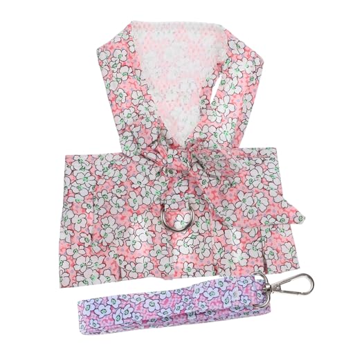 BELLIFFY 1satz Hundekleidchen Mit Geschirr Und Leine Atmungsaktives Set Für Kleine Hunde Und Katzen Verstellbares Geschirr Mit Süßem Blumenmuster Für Und Training BELLIFFY 1satz Hundekleidchen Mit Geschirr Und Leine Atmungsaktives Set Für Kleine Hunde Und Katzen Verstellbares Geschirr Mit Süßem Blumenmuster Für Und Training von BELLIFFY