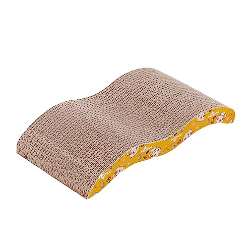 BELLIFFY 1 Stück Gewelltes Katzenkratzbrett 4 cm Verdicktes Katzenspielzeug mit Hoher Dichte Katzenkratzmatte Kratzpad für Katzen und Kätzchen BELLIFFY 1 Stück Gewelltes Katzenkratzbrett 4 cm Verdicktes Katzenspielzeug mit Hoher Dichte Katzenkratzmatte Kratzpad für Katzen und Kätzchen von BELLIFFY