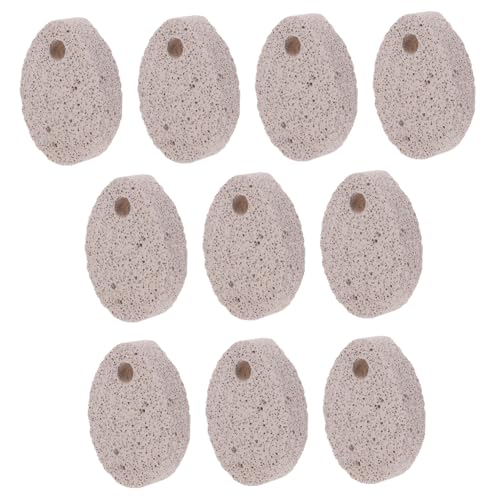 BELLIFFY 10St Backenzahn Häschen Backenzähne Stein Hamsterstein nager Spielzeug Nagetier Spielzeug Haustier Aber Heimtierbedarf Zähneknirscher für Meerschweinchen Mineralien Light Grey von BELLIFFY