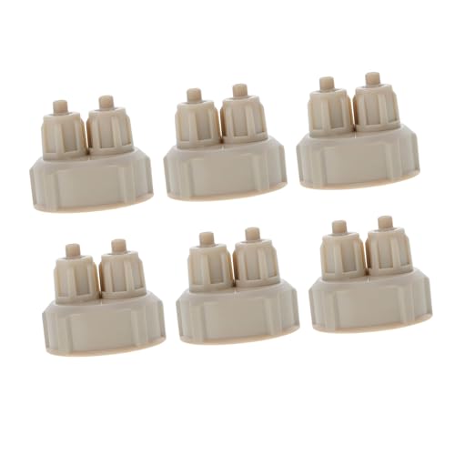 BELLIFFY 2 Sets Aquarium-co2-generator-zubehör Graues Plastik-flaschenverschluss-Set Schnellverschraubung Abs Sicher Für Fischpflanzen 6 Stück X 2 BELLIFFY 2 Sets Aquarium-co2-generator-zubehör Graues Plastik-flaschenverschluss-Set Schnellverschraubung Abs Sicher Für Fischpflanzen 6 Stück X 2 von BELLIFFY