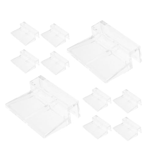 BELLIFFY 12stücke Acryl Aquarium Halterung Clips Klare Glasabdeckung Klemmen Für Randlose Aquarien Unterstützung Für Fischbehälter Stabil Und Installieren von BELLIFFY