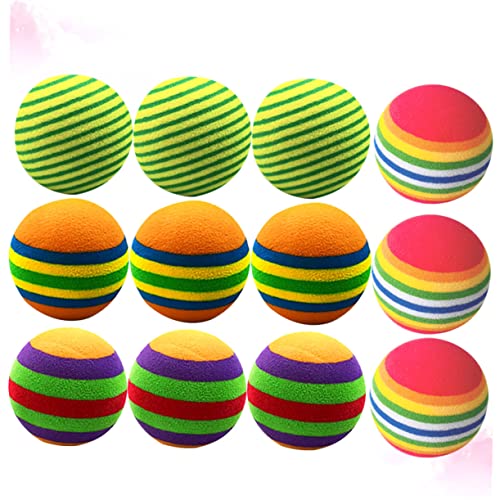 BELLIFFY 12stücke Eva Bälle Mit Streifenmuster Bunte Katzenspielzeuge Für Indoor-Training Und Spaß Leicht Und Langlebig Für Katzen Und Haustiere Designs BELLIFFY 12stücke Eva Bälle Mit Streifenmuster Bunte Katzenspielzeuge Für Indoor-Training Und Spaß Leicht Und Langlebig Für Katzen Und Haustiere Designs von BELLIFFY