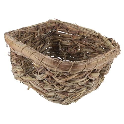 BELLIFFY Natürliches Gras Gewebtes Nest Haustiernest Für Hamster Handgemachtes Hamsterhausbett Sicheres Versteck BELLIFFY Natürliches Gras Gewebtes Nest Haustiernest Für Hamster Handgemachtes Hamsterhausbett Sicheres Versteck von BELLIFFY