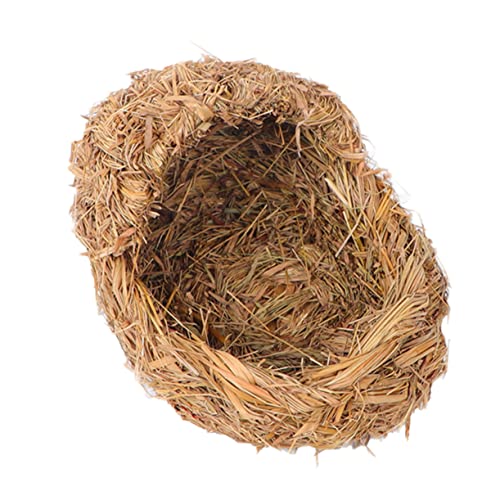 BELLIFFY Haustierbetten Für Katzen Handgefertigtes Grasgewebtes - Hamsternest Ganzjähriger Ruheplatz von BELLIFFY