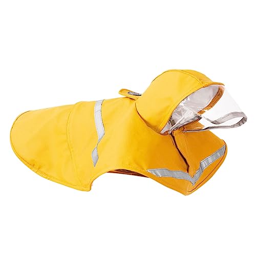 BELLIFFY Haustier-Regenkleidung für Hunde und atmungsaktiver Hunderegenmantel Gelb Größe XL für regnerische Tage BELLIFFY Haustier-Regenkleidung für Hunde und atmungsaktiver Hunderegenmantel Gelb Größe XL für regnerische Tage von BELLIFFY