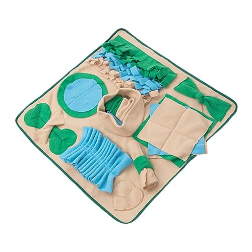 BELLIFFY Schnüffelmatte für Hunde Geometrisches Design Haustier Trainingsmatte Langsame Fütterung Interaktive Futtermatte für Futter und Spielaktivitäten von BELLIFFY