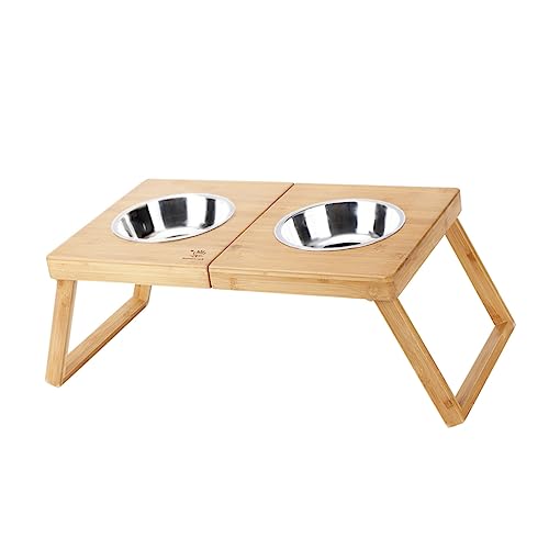 BELLIFFY Futternapfständer Für Haustiere Doppelnapfhalter Robuster Edelstahl Langlebig Pflegeleicht BELLIFFY Futternapfständer Für Haustiere Doppelnapfhalter Robuster Edelstahl Langlebig Pflegeleicht von BELLIFFY