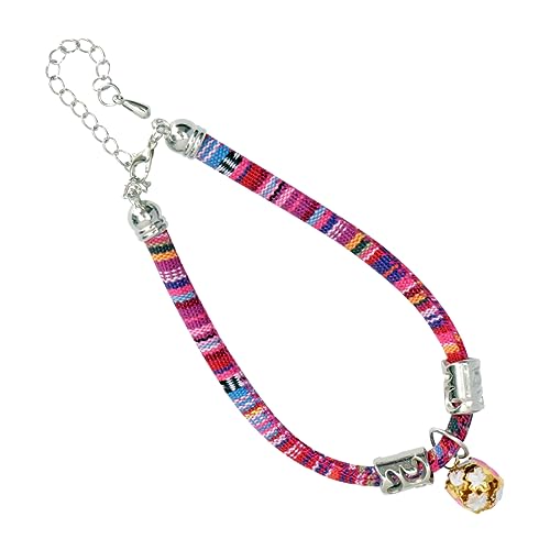 BELLIFFY Katzenhalsband Mit Abnehmbaren Schnalle Und Glocke Für Kätzchen Baumwollstoff Für Outdoor von BELLIFFY