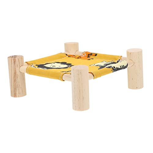 BELLIFFY Kleines Haustier Hängematte Mit Holzgestell Tragbares Campingbett Für Hamster Einfach Aufzustellen Schlafen BELLIFFY Kleines Haustier Hängematte Mit Holzgestell Tragbares Campingbett Für Hamster Einfach Aufzustellen Schlafen von BELLIFFY