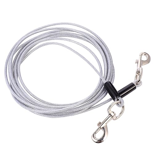 BELLIFFY 1stk Hundeleine Mit Draht Hundeläufer Kabel Zugseil Für Welpen Einziehbare Hundeleine Hundeleinen Für Outdoor-trainingsleine Praktische Haustierleine C-Kabel Stahldraht Silver BELLIFFY 1stk Hundeleine Mit Draht Hundeläufer Kabel Zugseil Für Welpen Einziehbare Hundeleine Hundeleinen Für Outdoor-trainingsleine Praktische Haustierleine C-Kabel Stahldraht Silver von BELLIFFY