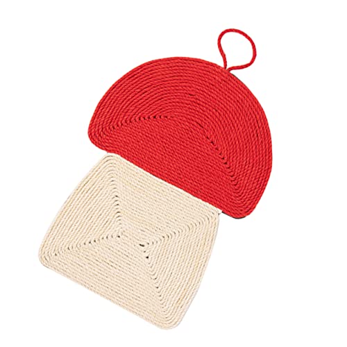 BELLIFFY Pilzförmiges Kratzbrett Aus Sisal Kratzbrett Für Haustiere Langlebig Und Praktisch Katzenkratzbrett Krallenschleifkissen Haustierunterlage BELLIFFY Pilzförmiges Kratzbrett Aus Sisal Kratzbrett Für Haustiere Langlebig Und Praktisch Katzenkratzbrett Krallenschleifkissen Haustierunterlage von BELLIFFY