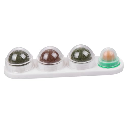 BELLIFFY Katzenminze-Katzenspielzeugball 1 Stück natürlicher Katzenminzball Katzenminzenbälle für Katzen Katzenminzbälle Haustierspielzeug Katzenkauspielzeug weiß von BELLIFFY