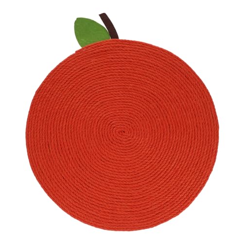 BELLIFFY Kratzmatte Für Katzen Orangefarbenes Katzenbett Sisalseilmatte Geeignet Für Katzen Und Kätzchen Leicht Und Tragbar von BELLIFFY