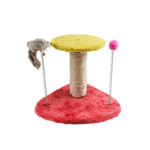 BELLIFFY Katzenspielzeug mit 2 Säulen und dekorativer Basis interaktives Katzenspielzeug Bal für Katzen Kletterbaum und Kratzbaum BELLIFFY Katzenspielzeug mit 2 Säulen und dekorativer Basis interaktives Katzenspielzeug Bal für Katzen Kletterbaum und Kratzbaum von BELLIFFY